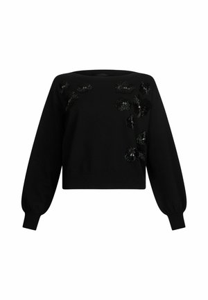 LIU JO WITH GEMSTONES - Jumper - black