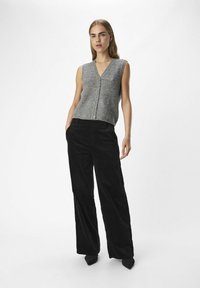 Object WESTE STRICK - Gilet - medium grey melange