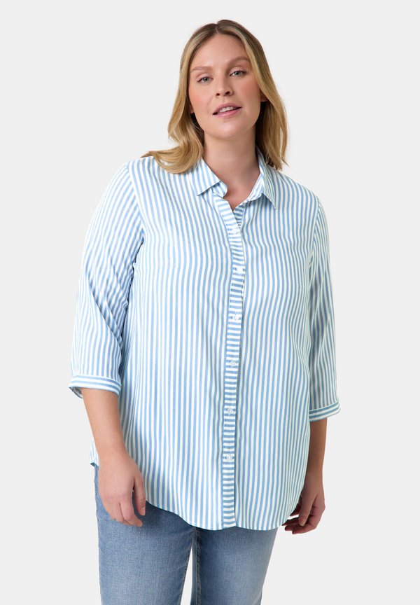 Hemdbluse - cerulean gemustert