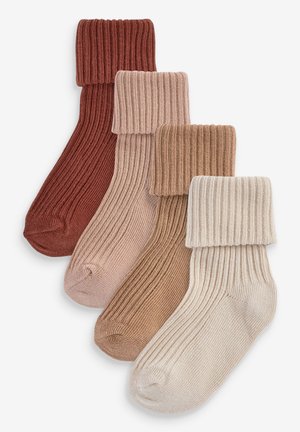 4 PACK  - Calcetines - rust brown neutral