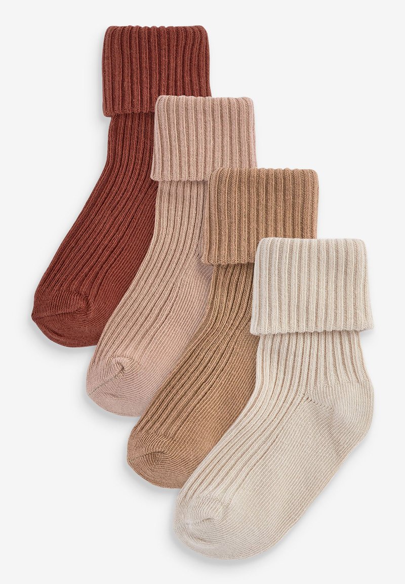 Next 4 PACK  - Zeķes - rust brown neutral