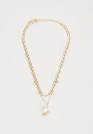 NORAA SET - Necklace - gold-coloured/clear multi