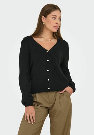 ONLADELE MIX REVERS - Strickjacke - black