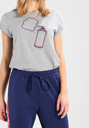 Triko s potiskem - mottled grey