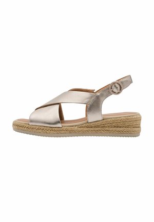 Tamaris, Espadrilky - lt gold