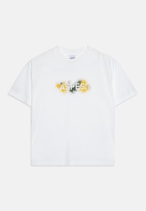 UNISEX - T-shirt print - white/seaweed green