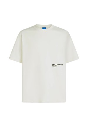 Karl Lagerfeld Jeans, RELAXED SEAMS - Тениска с щампа - egret