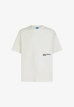 Karl Lagerfeld Jeans, RELAXED SEAMS - Тениска с щампа - egret
