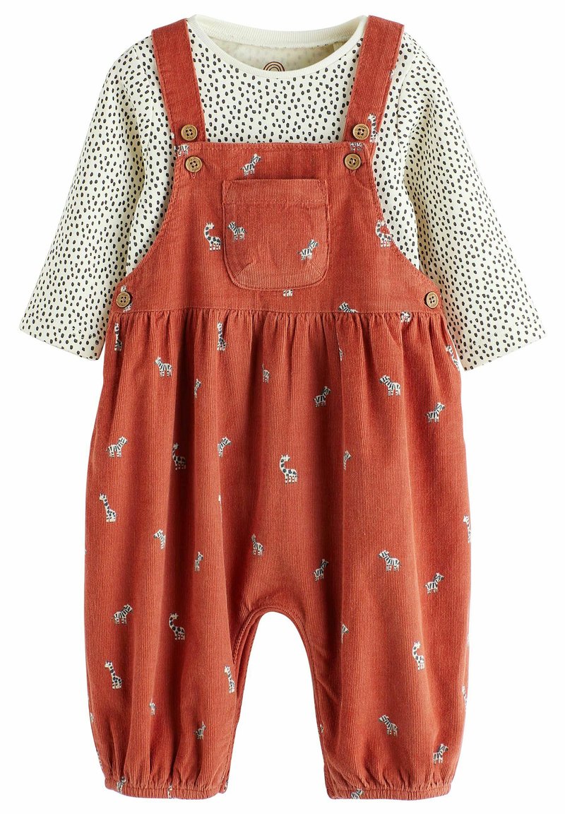 Next CORD BABY DUNGAREES SET Salopette rust brown/marrone Zalando.it