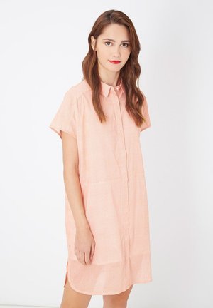 ESTAMPADO CON FORRO INTEGRADO - Vestido camisero - naranja