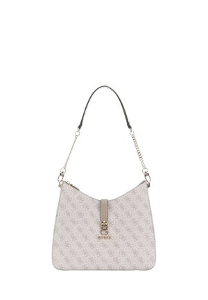 ZAMIRA LOGO - Handbag - dark taupe logo