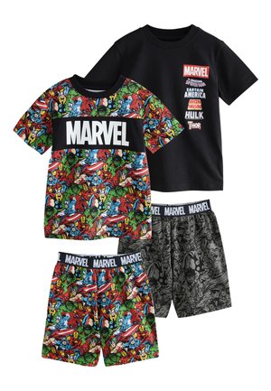Next REGULAR FIT - MARVEL SHORT PYJAMAS 2 PACK . - Pyjamas - black red