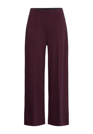 ICHI, IHKATE TWILLISH WIDE PA - Pantalon classique - port royale dark blue