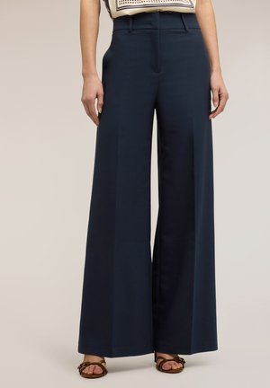 PALAZZO IN  ARMATURATO - Housut - blu