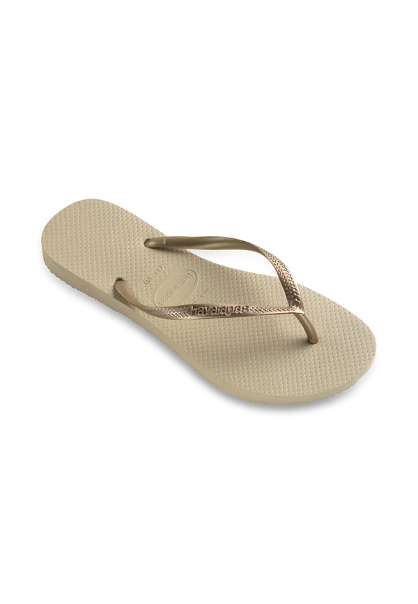 SLIM - T-bar sandals - beige3