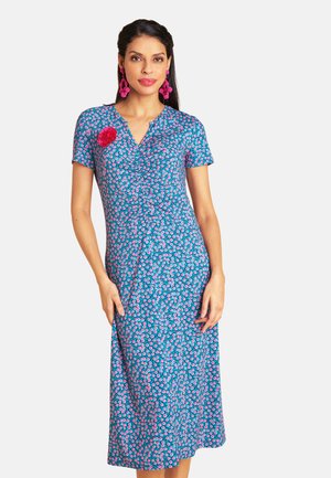 LONGUE GEORGETTE - Jerseykleid - turquoise