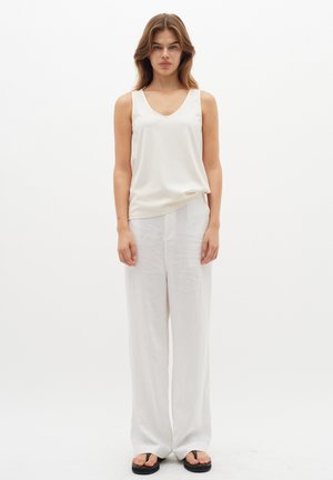 ELLIE - Trousers - pure white