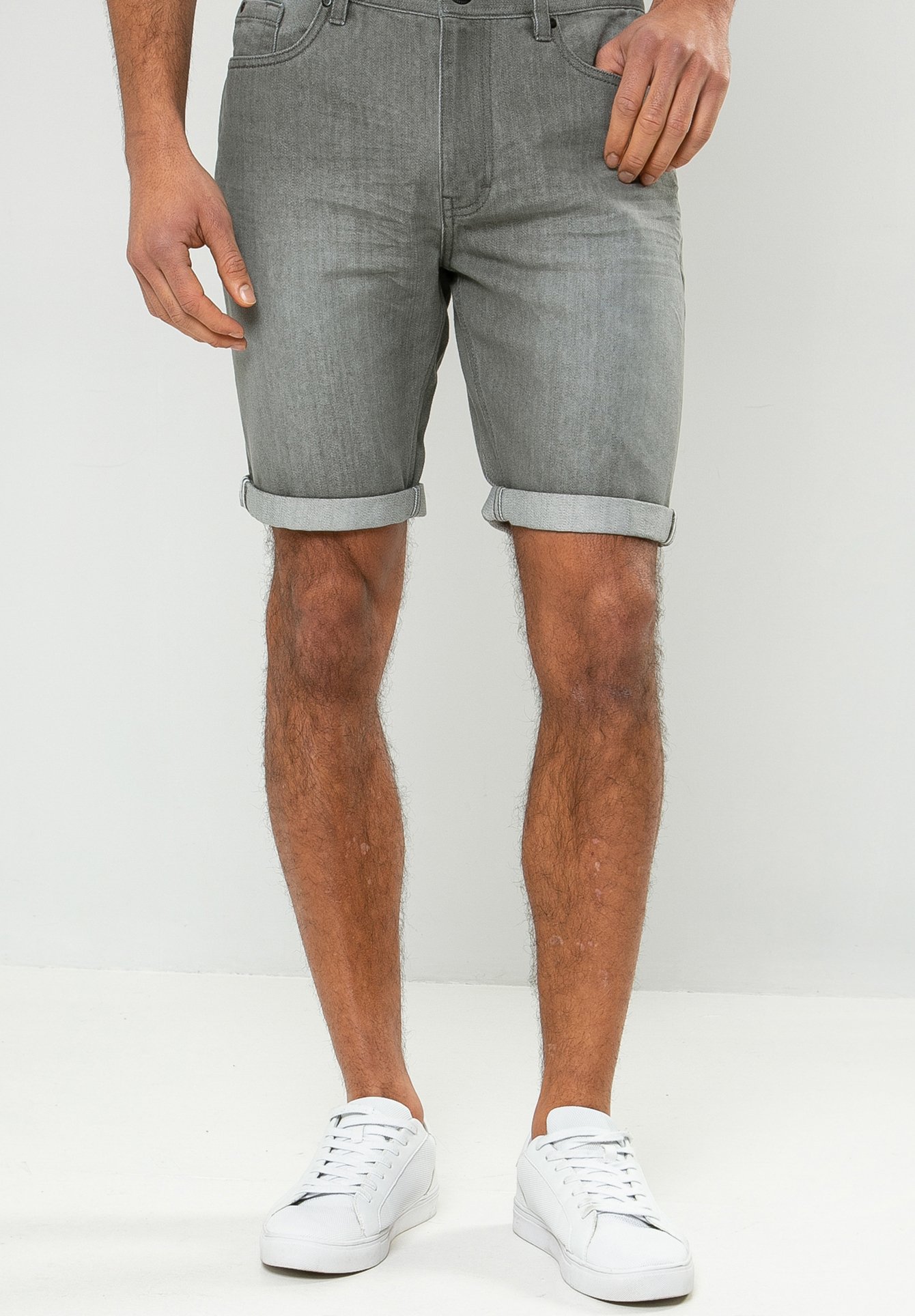 Threadbare SHAWN - Denim shorts - grau 