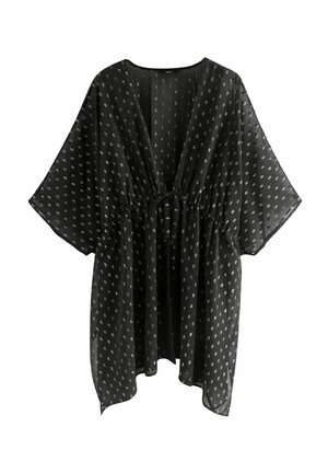 TIE WAIST COVER-UP - Vestito casual - black