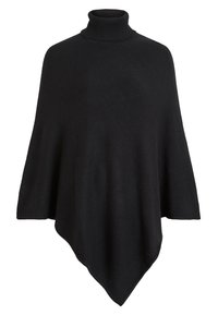 VIRIL ROLL NECK PONCHO - Mantella - black