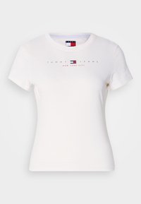 SLIM LINEAR TEE - T-shirts med print - ancient white