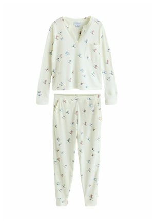 SET - Pidžamas komplekts - cream ski print