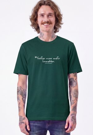 watapparel, FRÜHER WAR MEHR LAMETTA UNISEX - T-shirt imprimé - glazed green