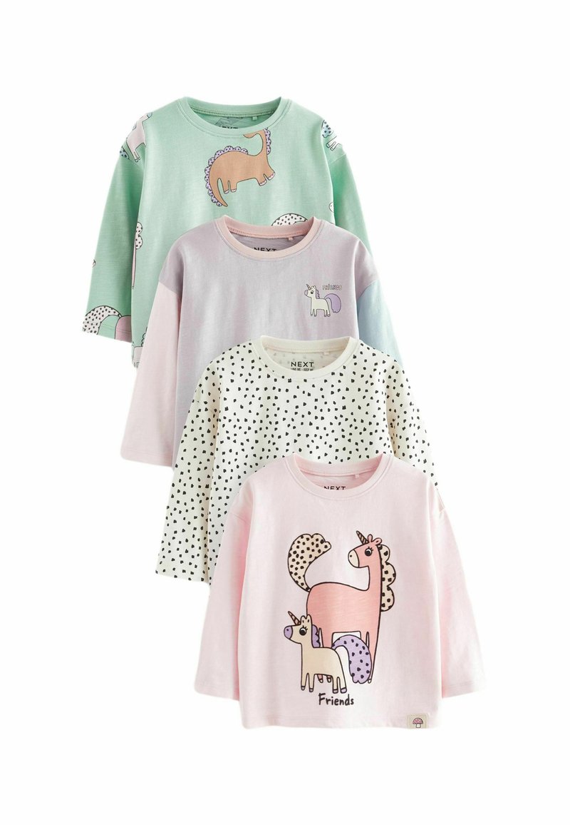 Next LONG SLEEVE 4 PACK . - Pitkähihainen paita - blue green pink beige