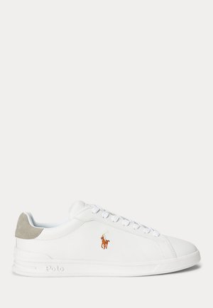 Polo Ralph Lauren HERITAGE COURT II LEATHER SNEAKER UNISEX - Αθλητικά παπούτσια - white/grey