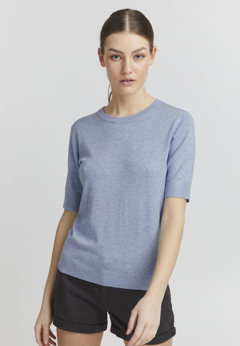 Oxmo OXHELIN - Basic T-shirt - kentucky blue melange