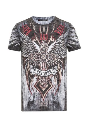 Cipo & Baxx Print T-shirt - grey
