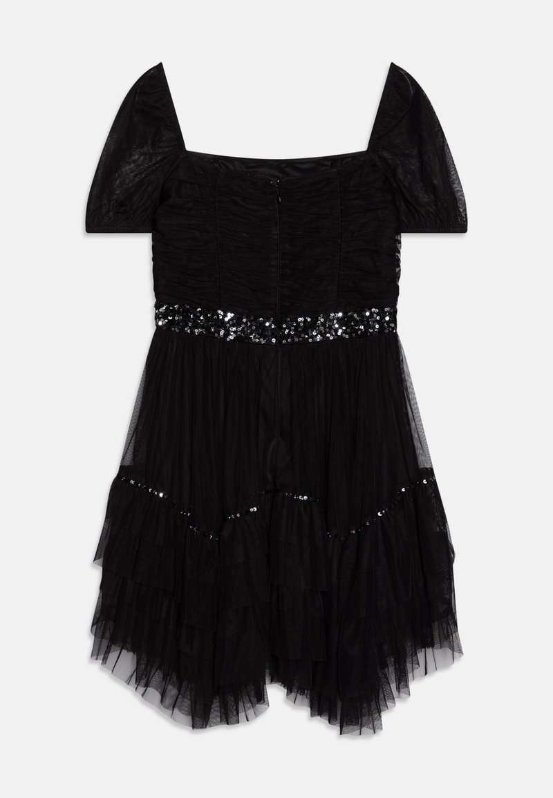 anaya mini dress black Anaya Silk-Satin Devor Mini Dress in Bouquet Devor Black