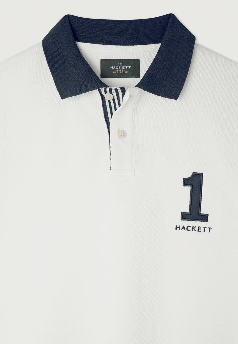 Polo Homme Hackett London Blanc Taille S (étiquette S) - Coton - Occasion Très Bon état