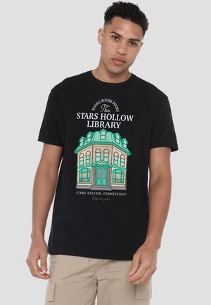 Cotton Soul, GILMORE GIRLS STARS HOLLOW LIBRARY - Print T-shirt - black
