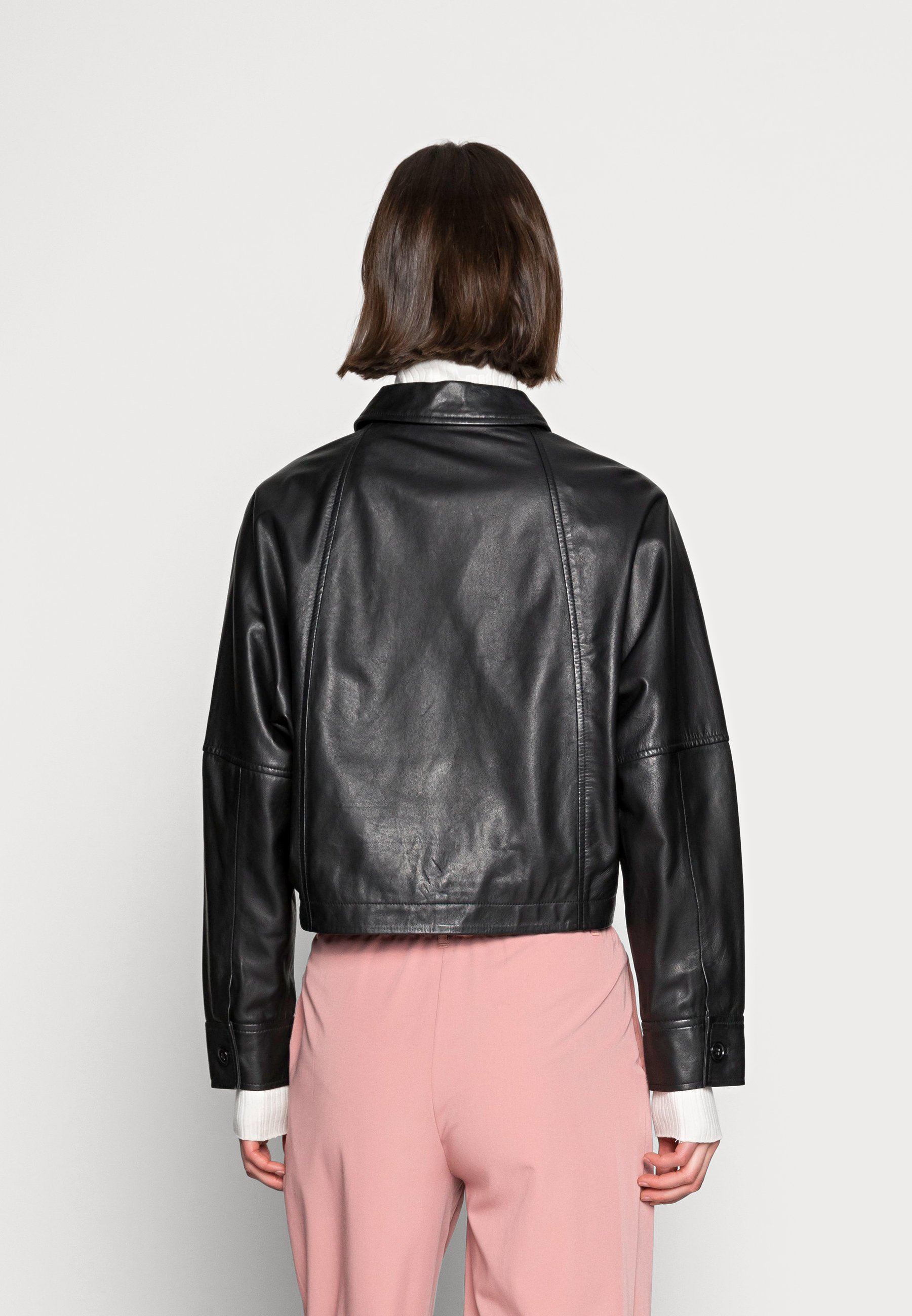 maje beline leather jacket