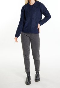 DreiMaster Chaqueta de punto - mottled dark blue