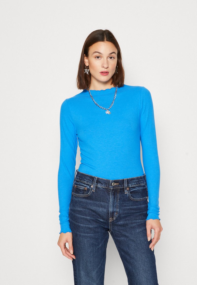 Pieces PCNICCA - Tops ar garām piedurknēm - french blue