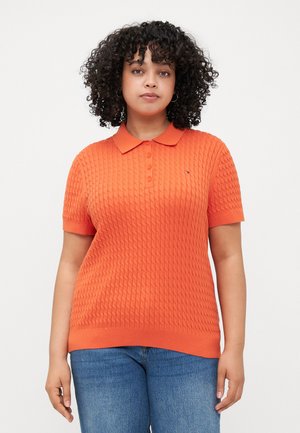 CABLE FINE - Poloshirt - brilliant orange
