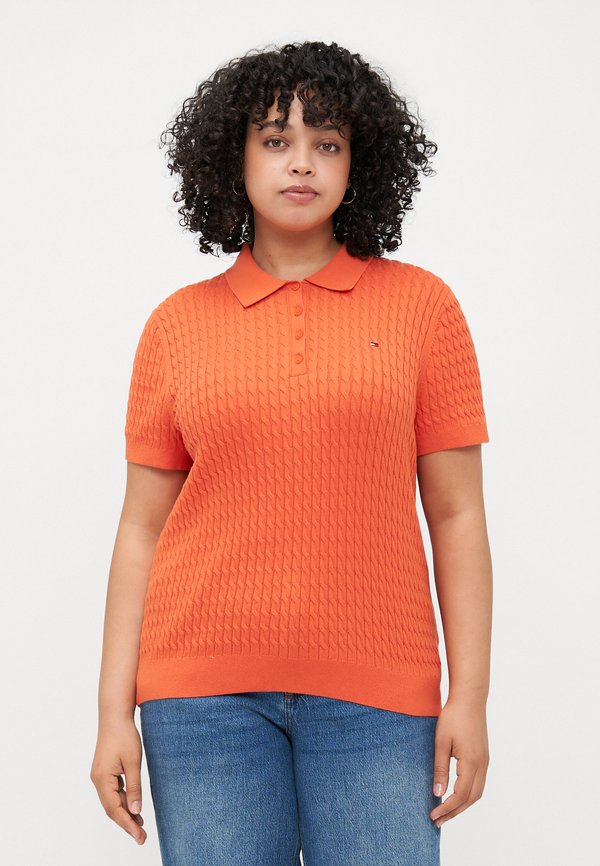 CABLE FINE - Polo shirt - brilliant orange