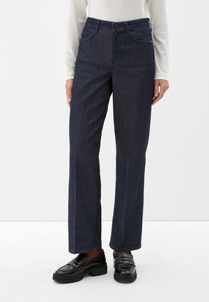 REGULAR - Flared Jeans - tiefblau