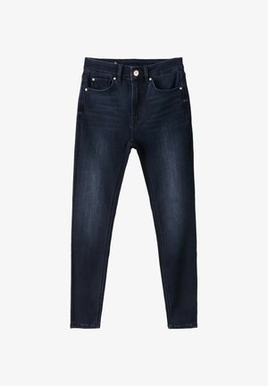 Stradivarius, D07 REGULAR WAIST SKINNY JEANS - Jeans Skinny - blue denim