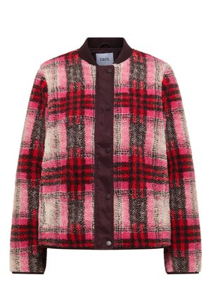 Cecil, TEDDY-BLOUSON MIT SOFTSHELLDETAILS - Veste polaire - berry red