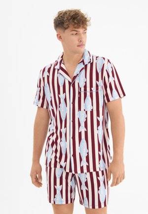 Chelsea Peers FISH STRIPE SET - Pyjama - red