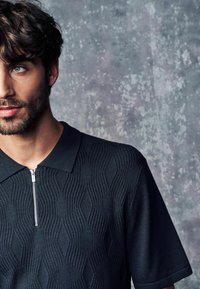 Next ZIP NECK - REGULAR FIT - Polotričko - navy blue