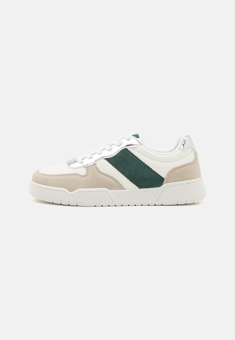 ONLY SHOES - ONLSWIFT SIDE PANEL - Trainers - white/silver/green, Enlarge