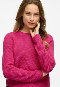 VILA VIDALO O NECK  - Pulover - raspberry rose