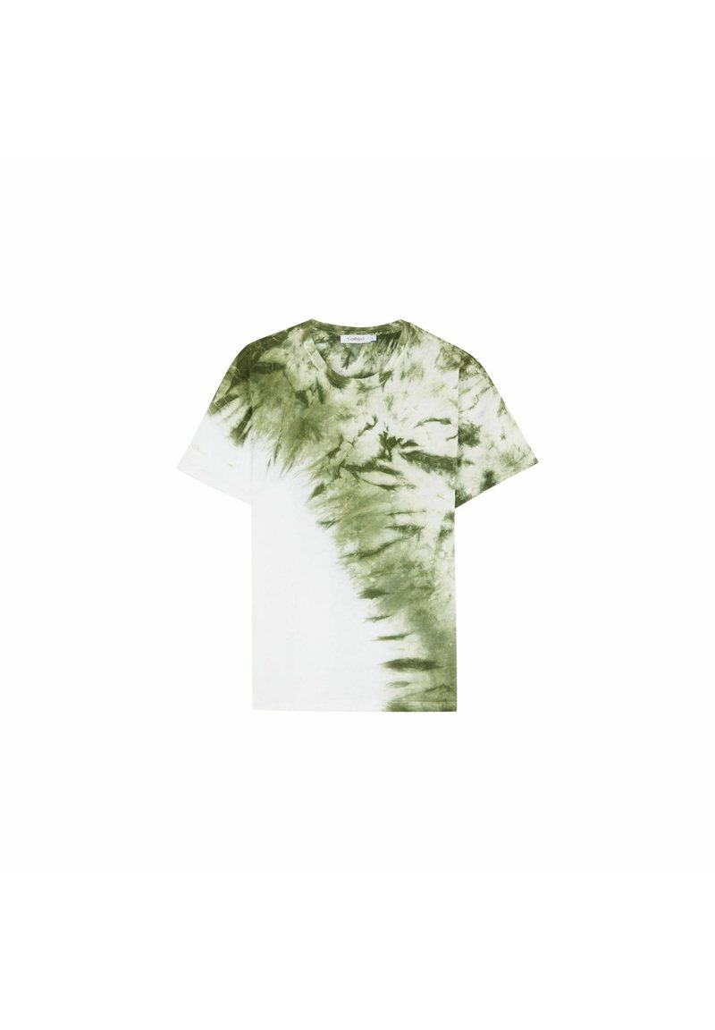 Herren T-Shirts basic | Conbipel WITH TIE DYE EFFECT T-Shirt print verde militare/oliv - ZT65207 Herren T-Shirts basic | Conbipel WITH TIE DYE EFFECT T-Shirt print verde militare/oliv - ZT65207