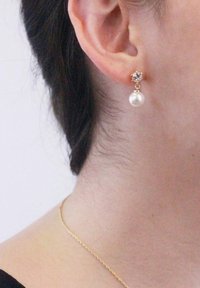 MYC Paris PARURE PAULINE CRYSTAL PEARL SET  - Orecchini - doré   cristal