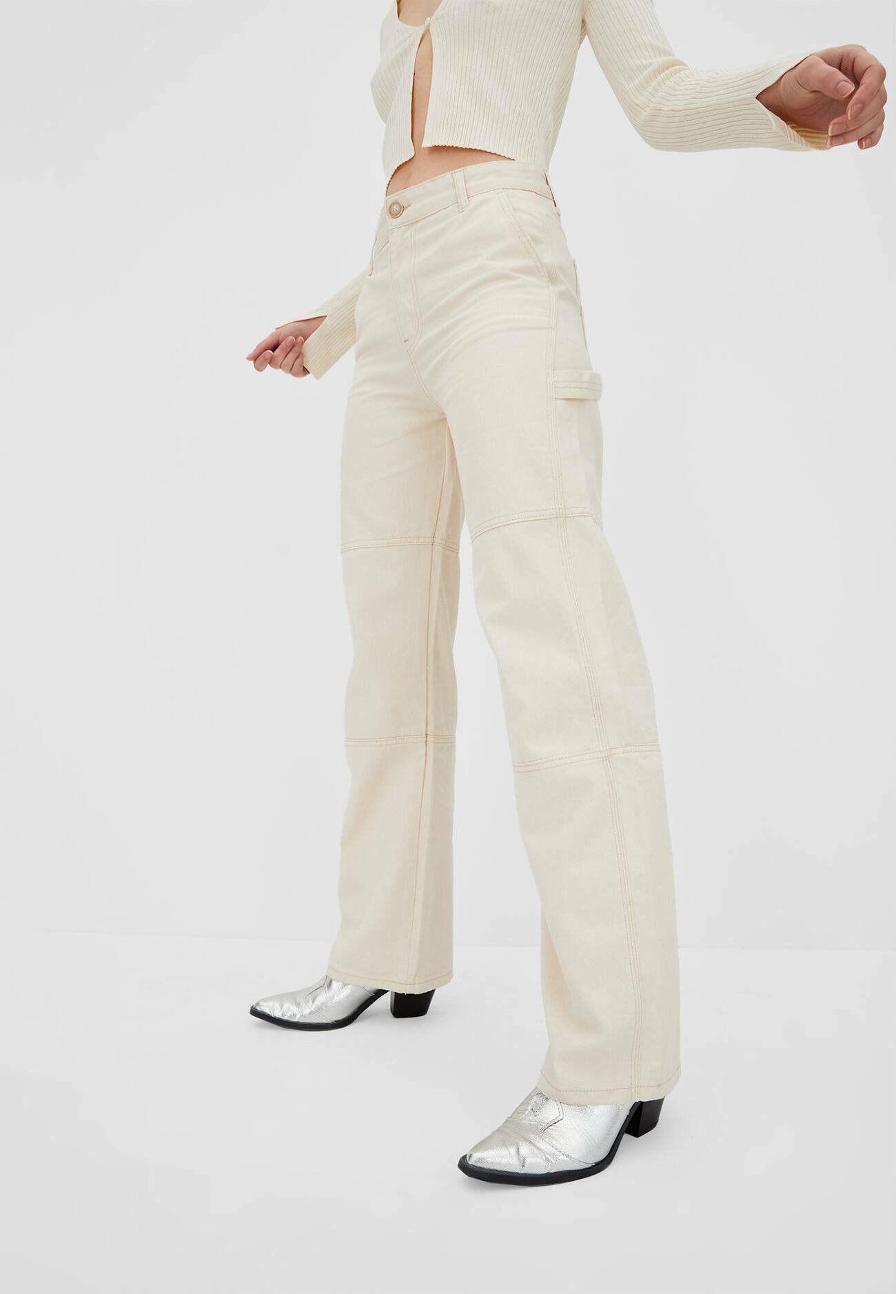 Stradivarius WORKWEAR - Straight leg 