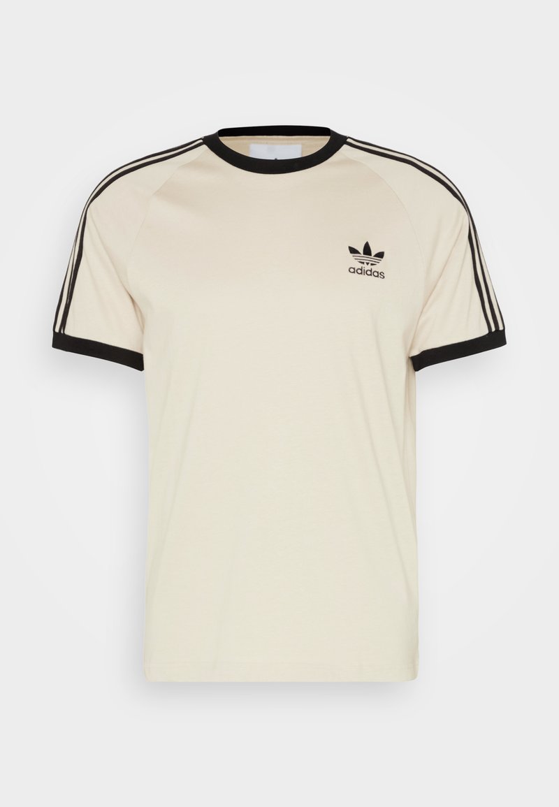 Precaución Hermana semiconductor adidas Originals 3 STRIPES TEE UNISEX - Print T-shirt - beige - Zalando.de